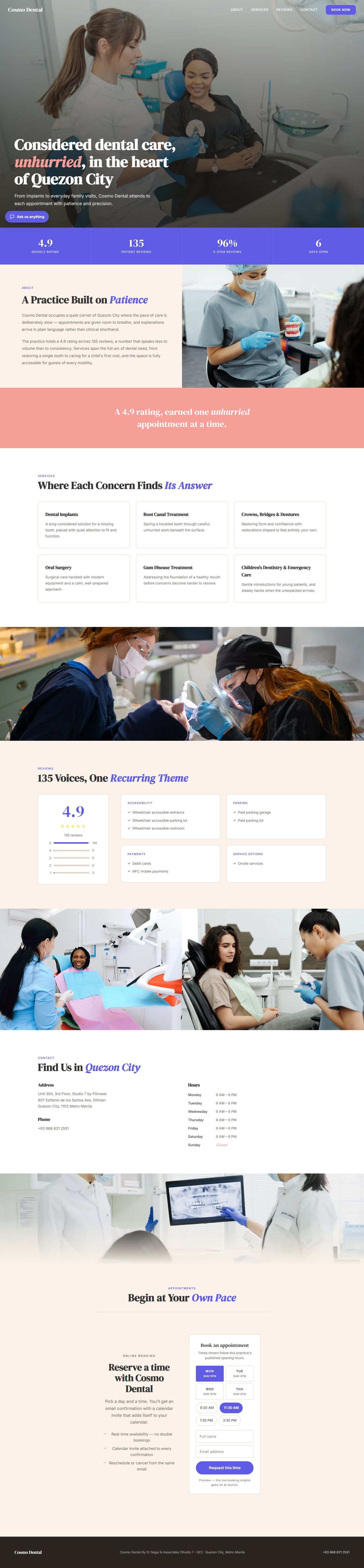 Cosmo Dental — full page screenshot